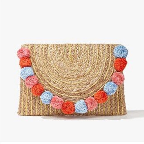 Forever 21 Handbags - Straw clutch